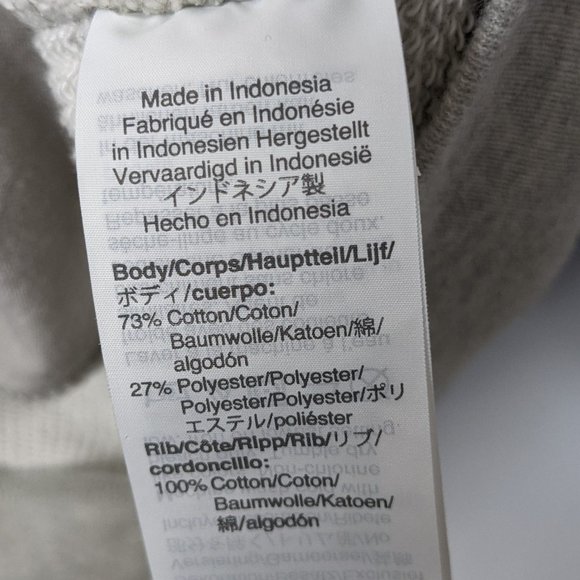 J.Crew Gray Retro Blue Pink Striped Track Jacket M - Picture 7 of 10